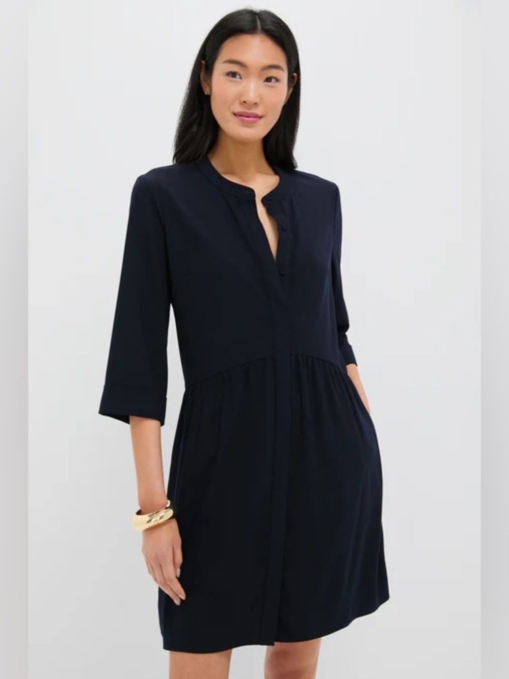 EUC Tuckernuck Crepe Royal Shirt Dress